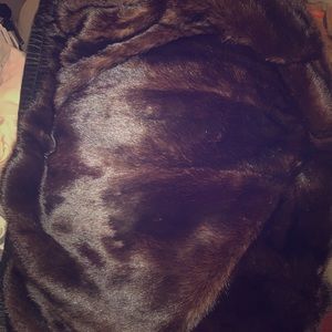 Mink And leather reversible coat